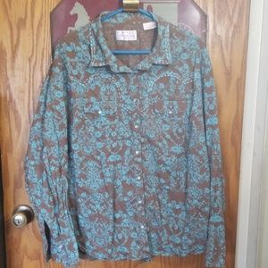 Cowgirl button down shirt